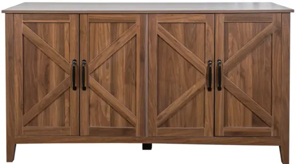 Merax Freestanding 4-Door Sideboard Storage Cabinet