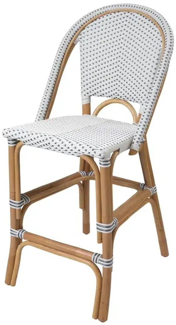 New Pacific Direct Avignon Paris Rattan Bistro Counter Stool, (Set of 2)