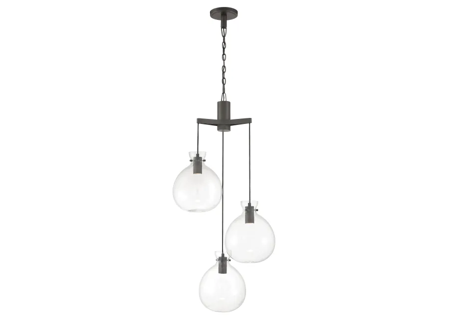 Selina Tiered Globe LED Chndlr