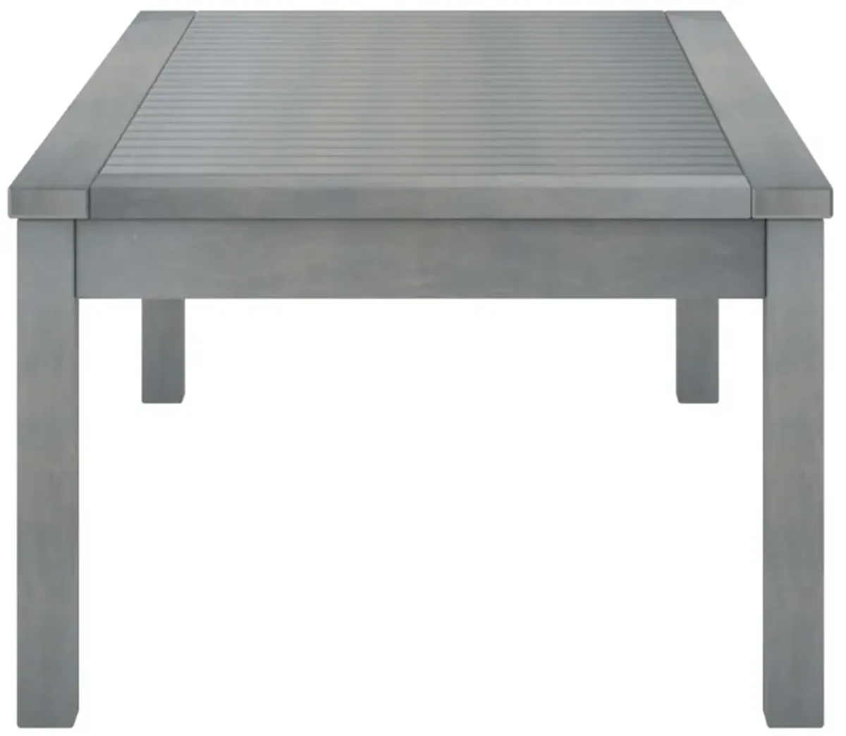 vidaXL Coffee Table 39.4"x19.7"x13" Gray Solid Acacia Wood