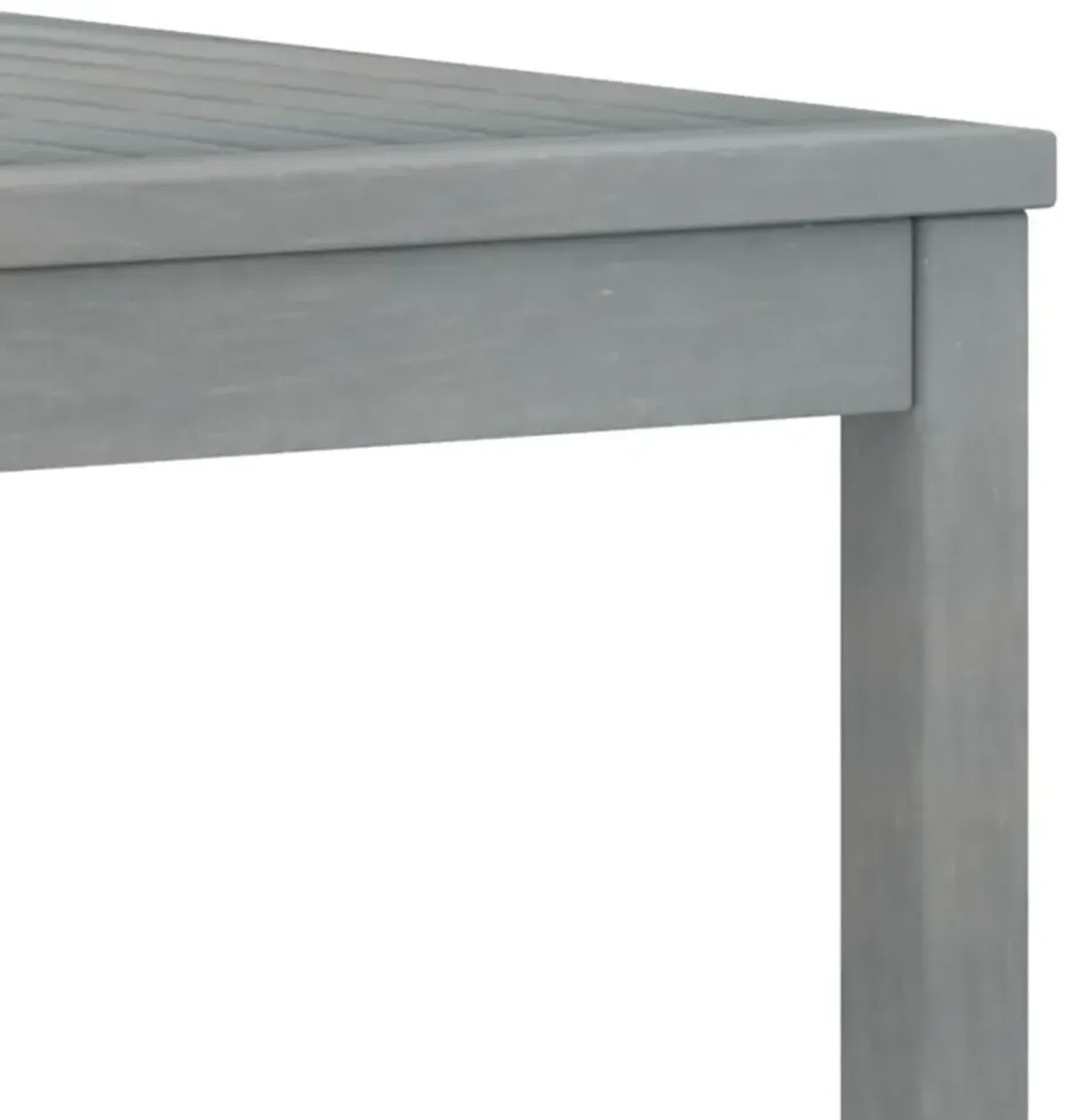 vidaXL Coffee Table 39.4"x19.7"x13" Gray Solid Acacia Wood