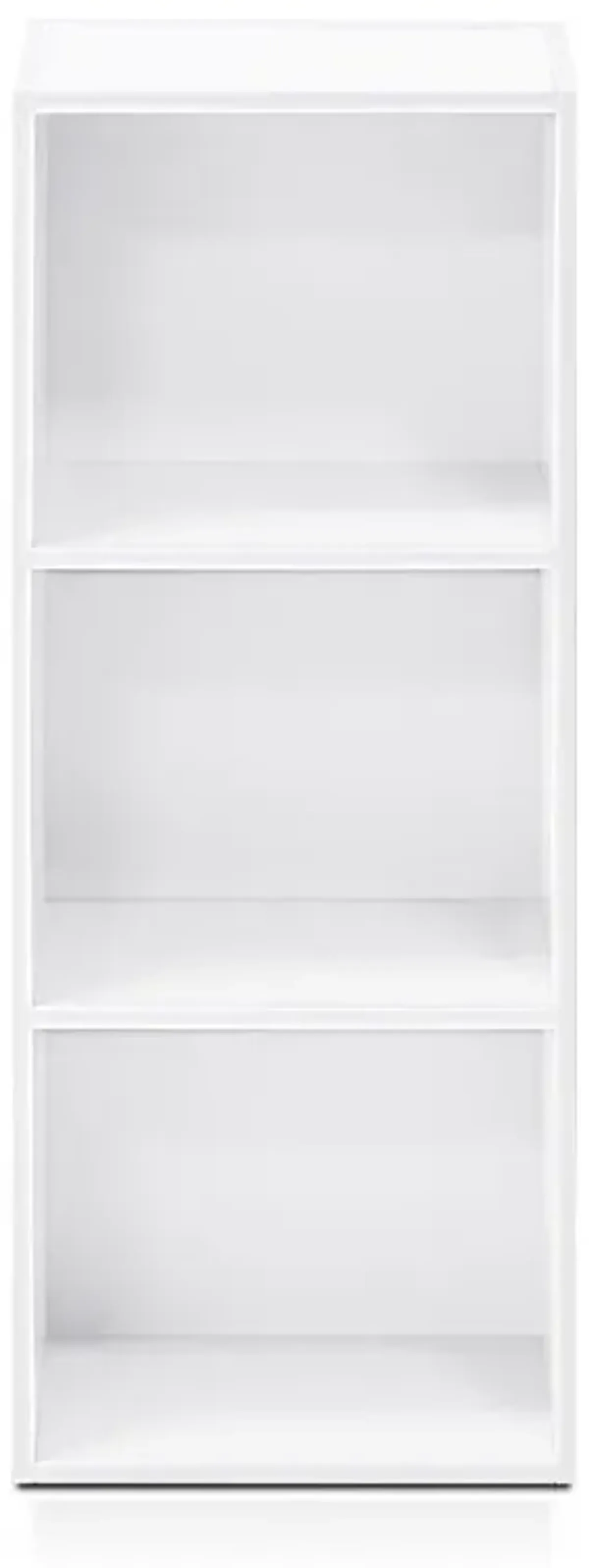 Furinno Luder 3-Tier Open Shelf Bookcase, White