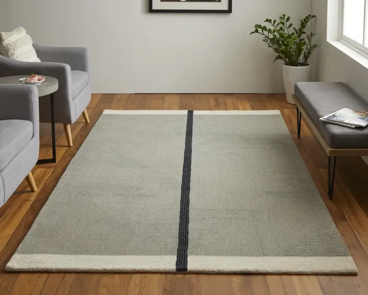 Maguire 8904F Taupe/Black 9' x 12' Rug