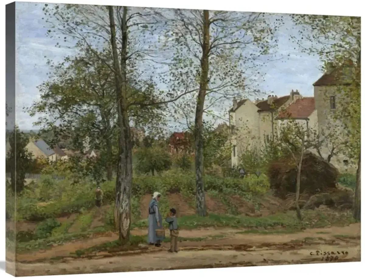 Houses at Bougival (Autumn)-Canvas Art-32x24