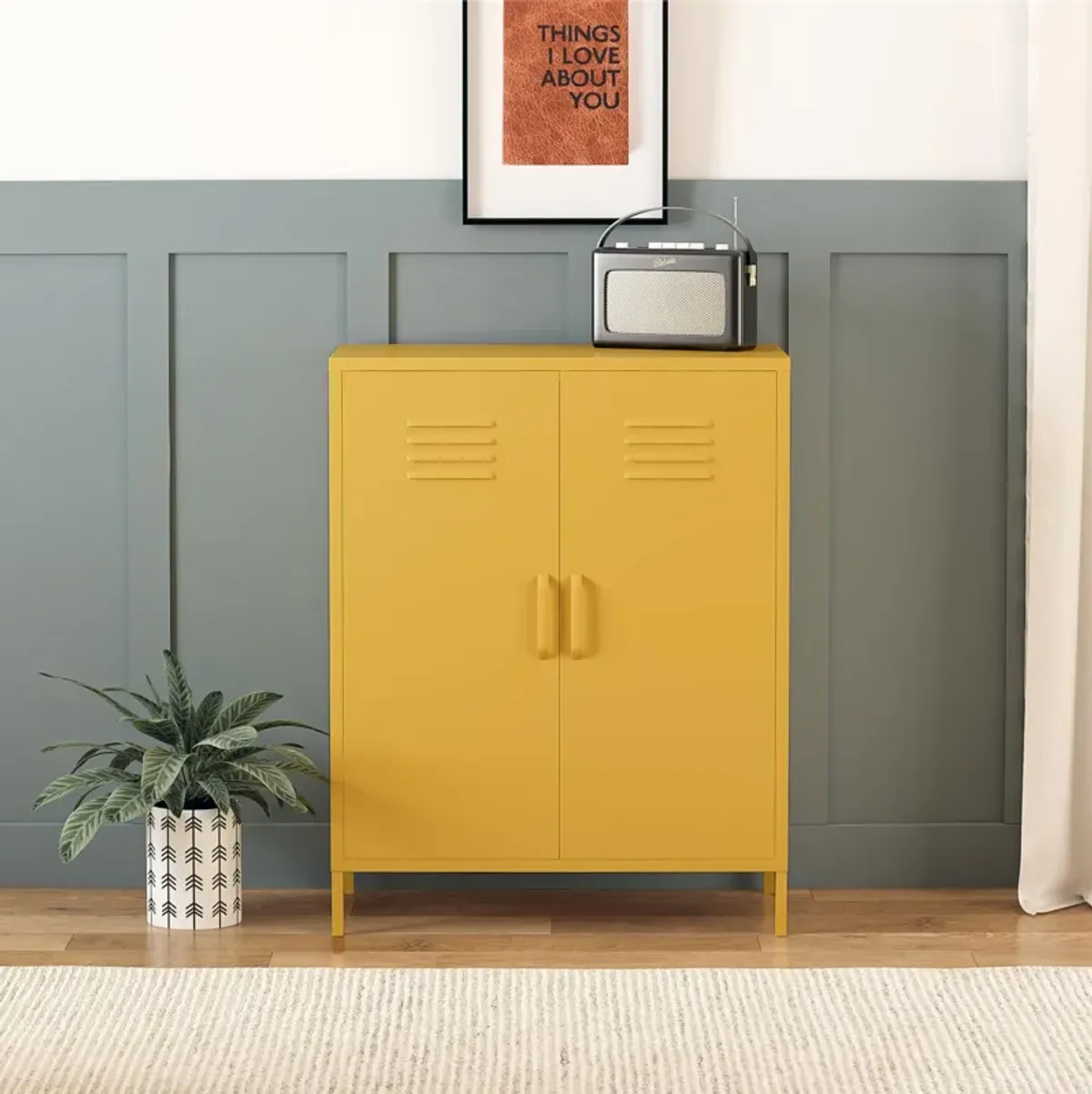 Shadwick 2 Door Metal Locker Storage Cabinet