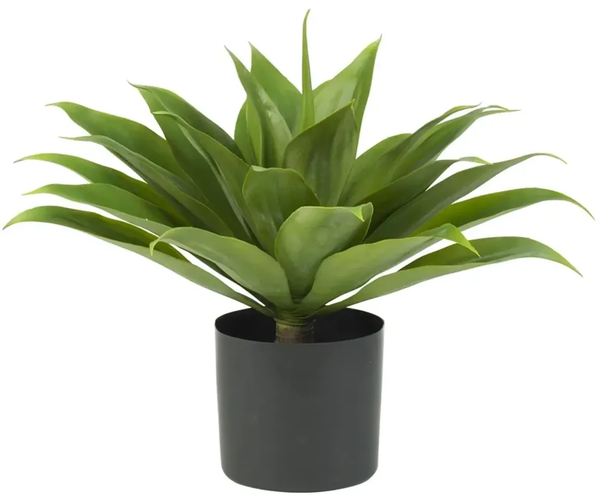Nearly Natural 25-in Agave w/Plastic Pot