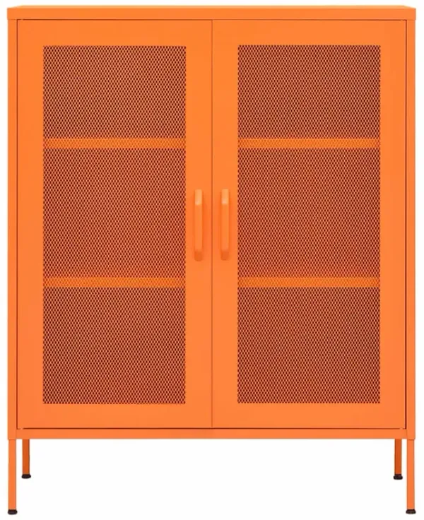 vidaXL Storage Cabinet 31.5"x13.8"x40" Steel