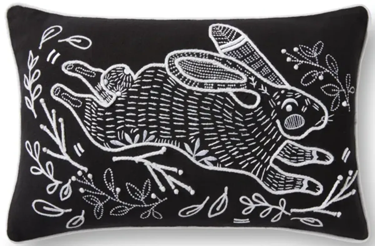 PLL0032 Black 13"x21" Down Pillow