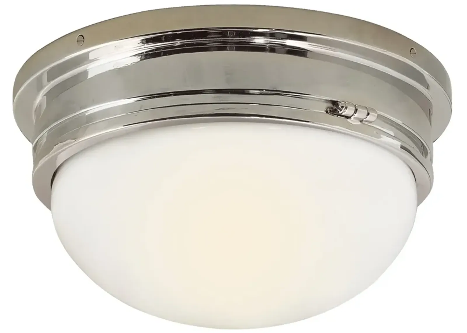 Marine Large Flush Mount in Polished Nickel