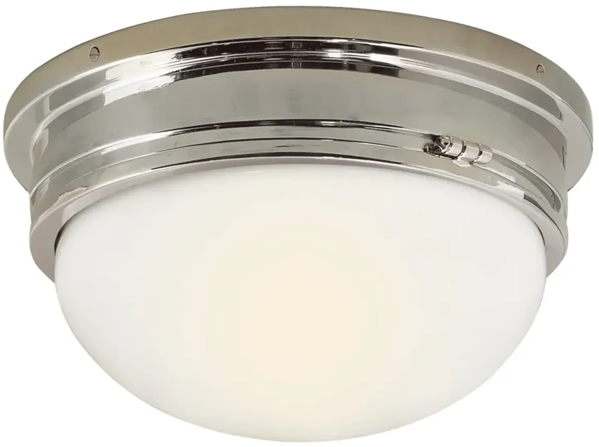 Marine Large Flush Mount in Polished Nickel