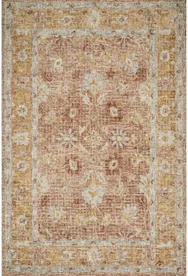Julian JI04 Terracotta/Gold 3'6" x 5'6" Rug