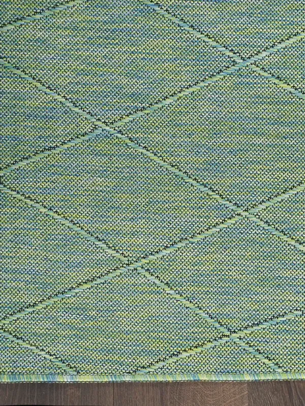 Washable Solutions WSL01 Blue/Green 8' x 10' Rug