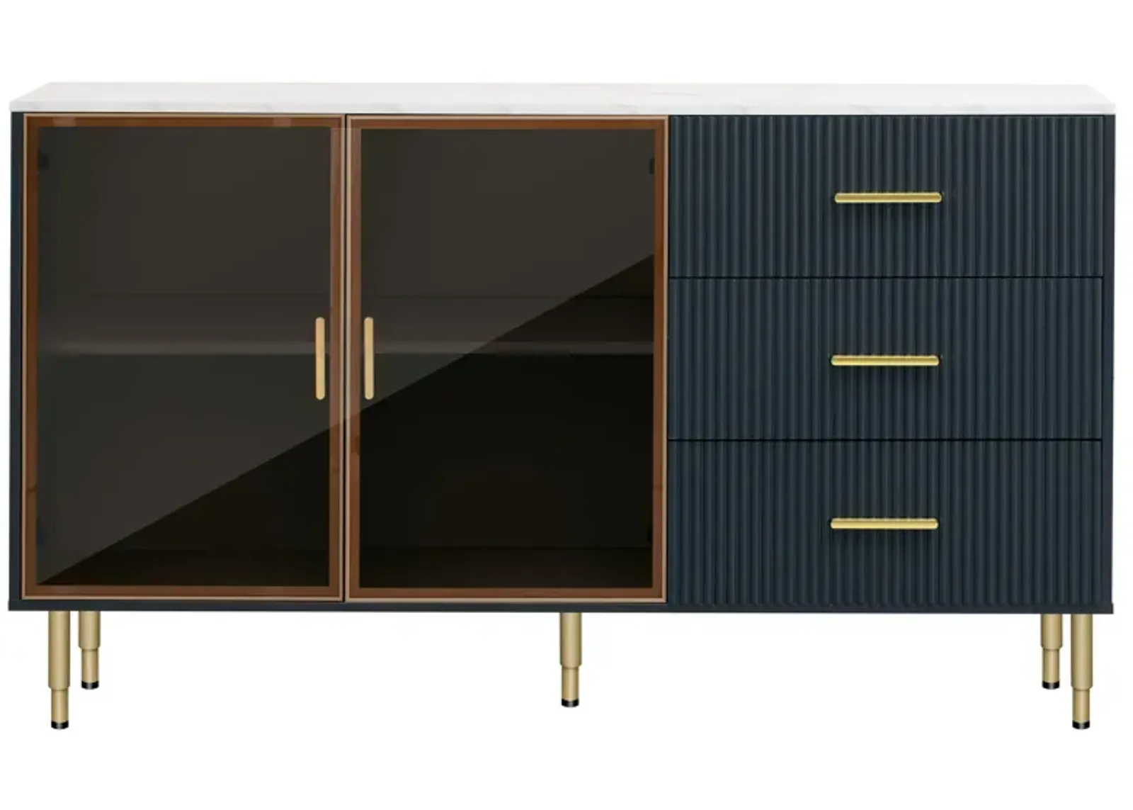 Merax Modern Sideboard MDF Buffet Storage Cabinet