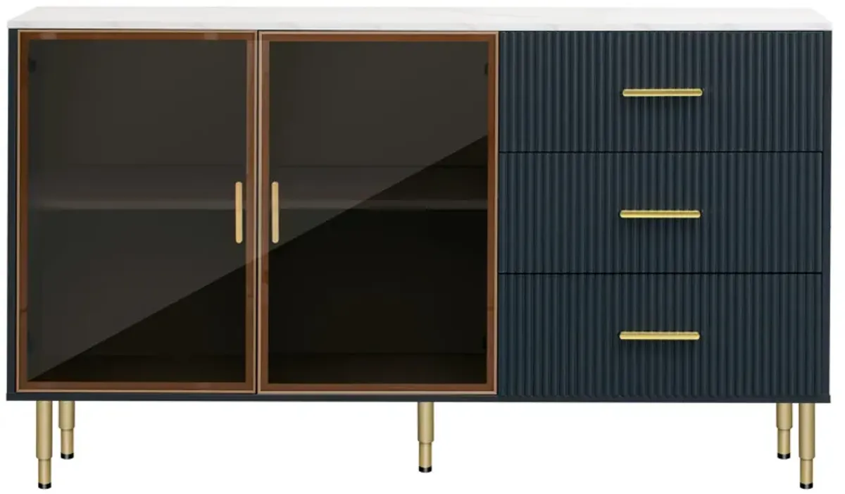 Merax Modern Sideboard MDF Buffet Storage Cabinet