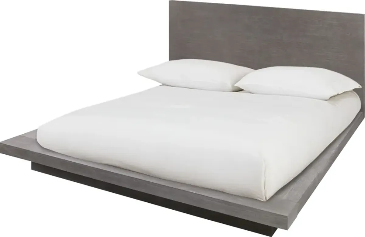 Melbourne Queen-Size Panel Bed in Mineral