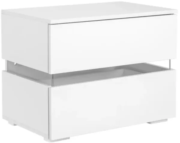 Modern Bedside Table with RGB LED Lights – Double Side Cabinet