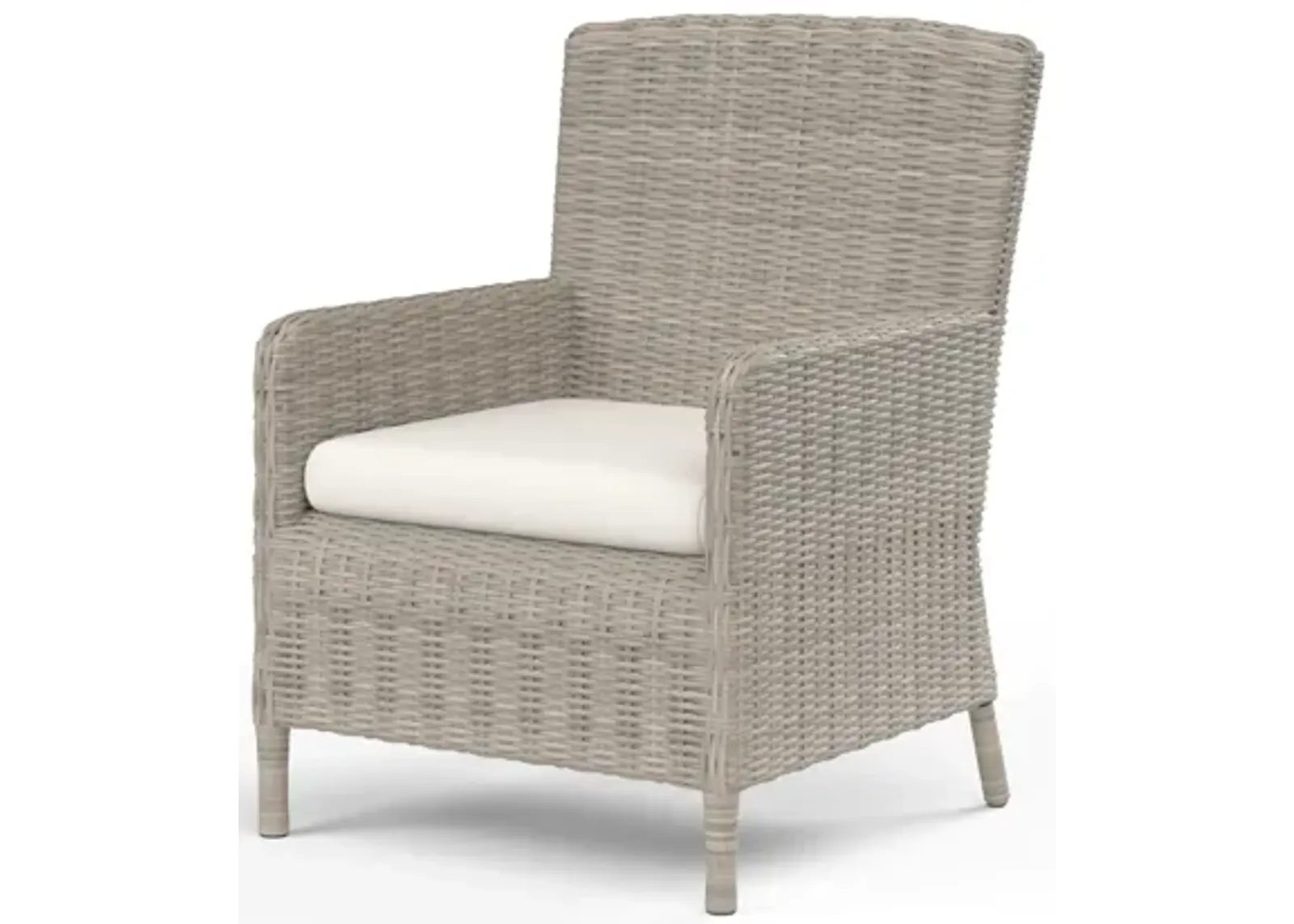 Manhattan Dining Chair in Linen Canvas w/ Self Welt