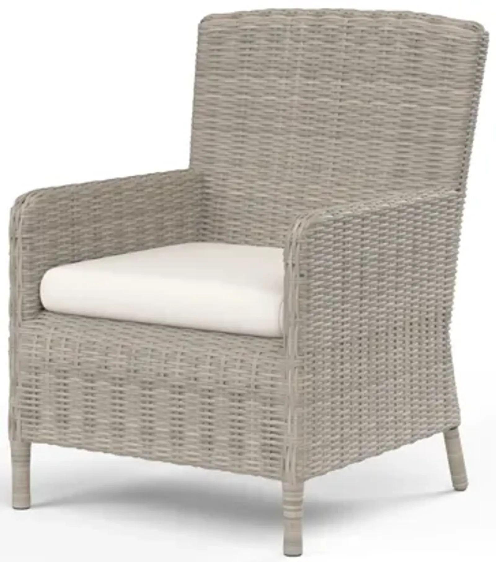 Manhattan Dining Chair in Linen Canvas w/ Self Welt