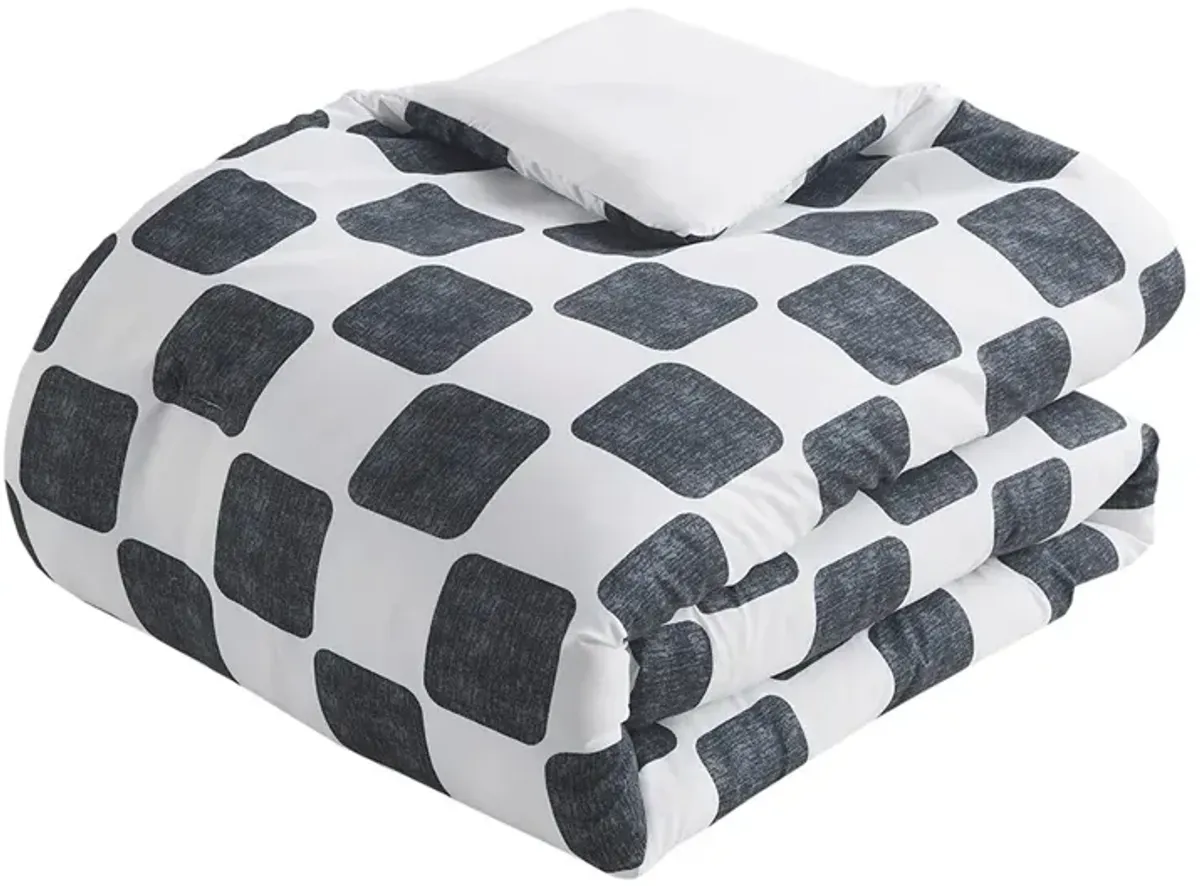 Gracie Mills Mariana Checkered Comforter Set