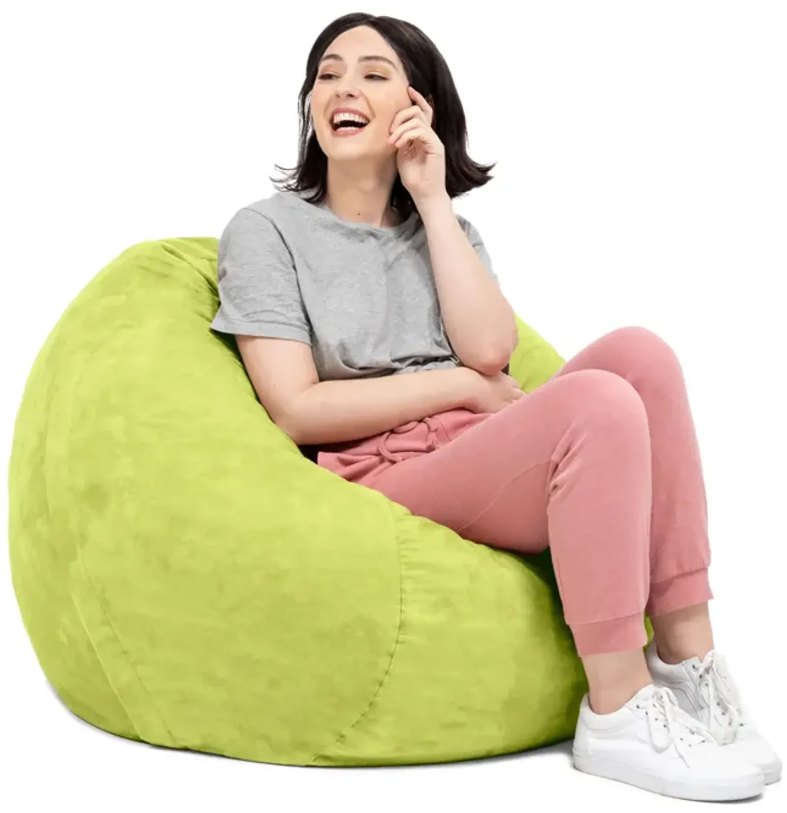 Jaxx Saxx 3 Foot Round Bean Bag w/ Removable Cover