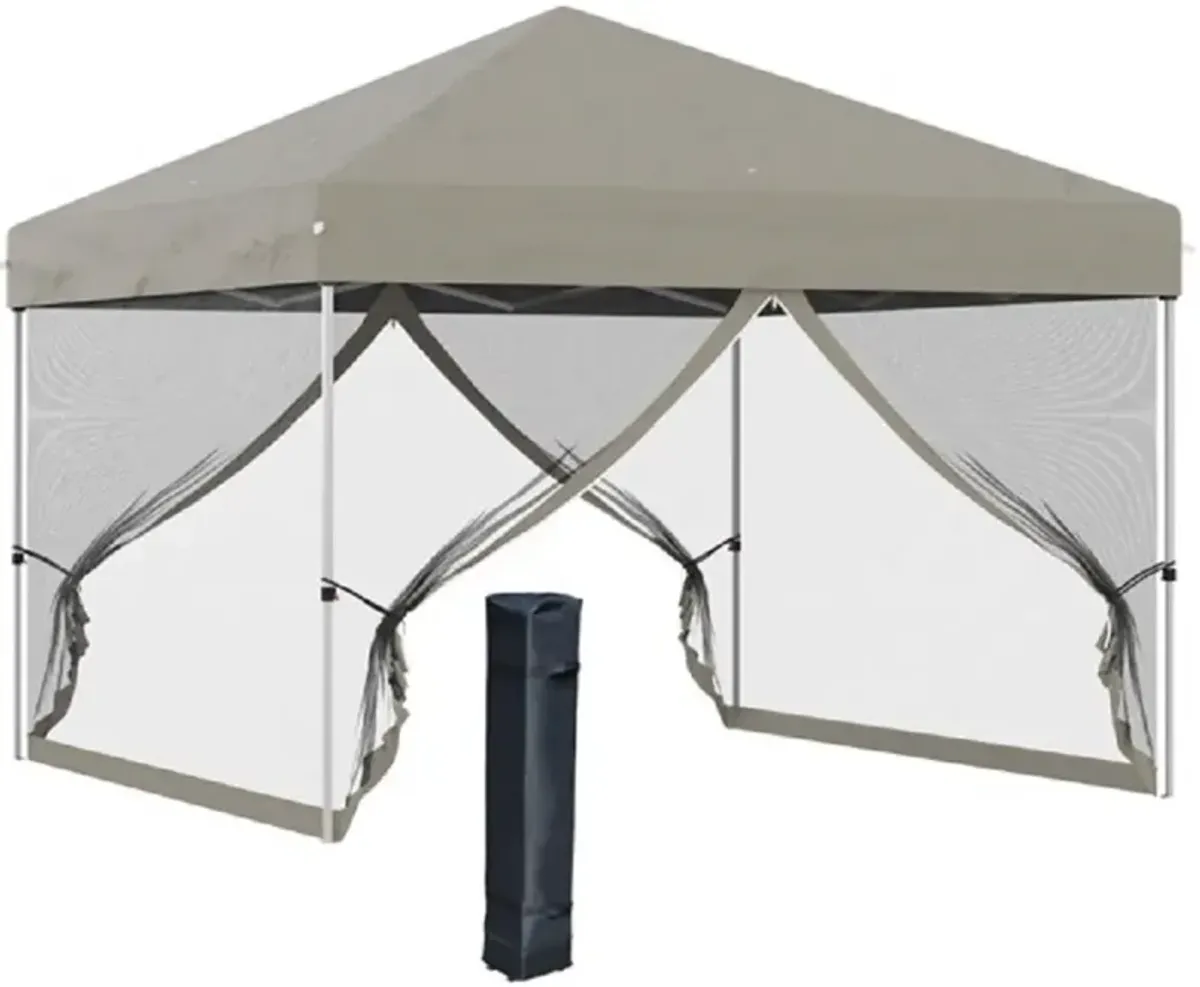 Portable Pop-Up Canopy Tent for Backyard and Beach Use