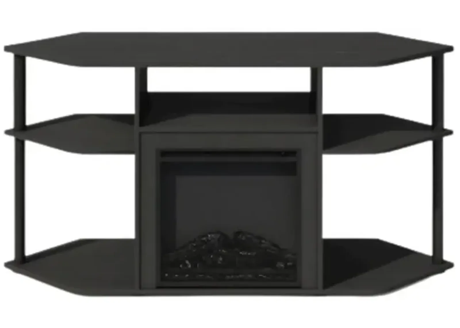 Decorative Electric Fireplace Corner TV Stand, Entertainment Center