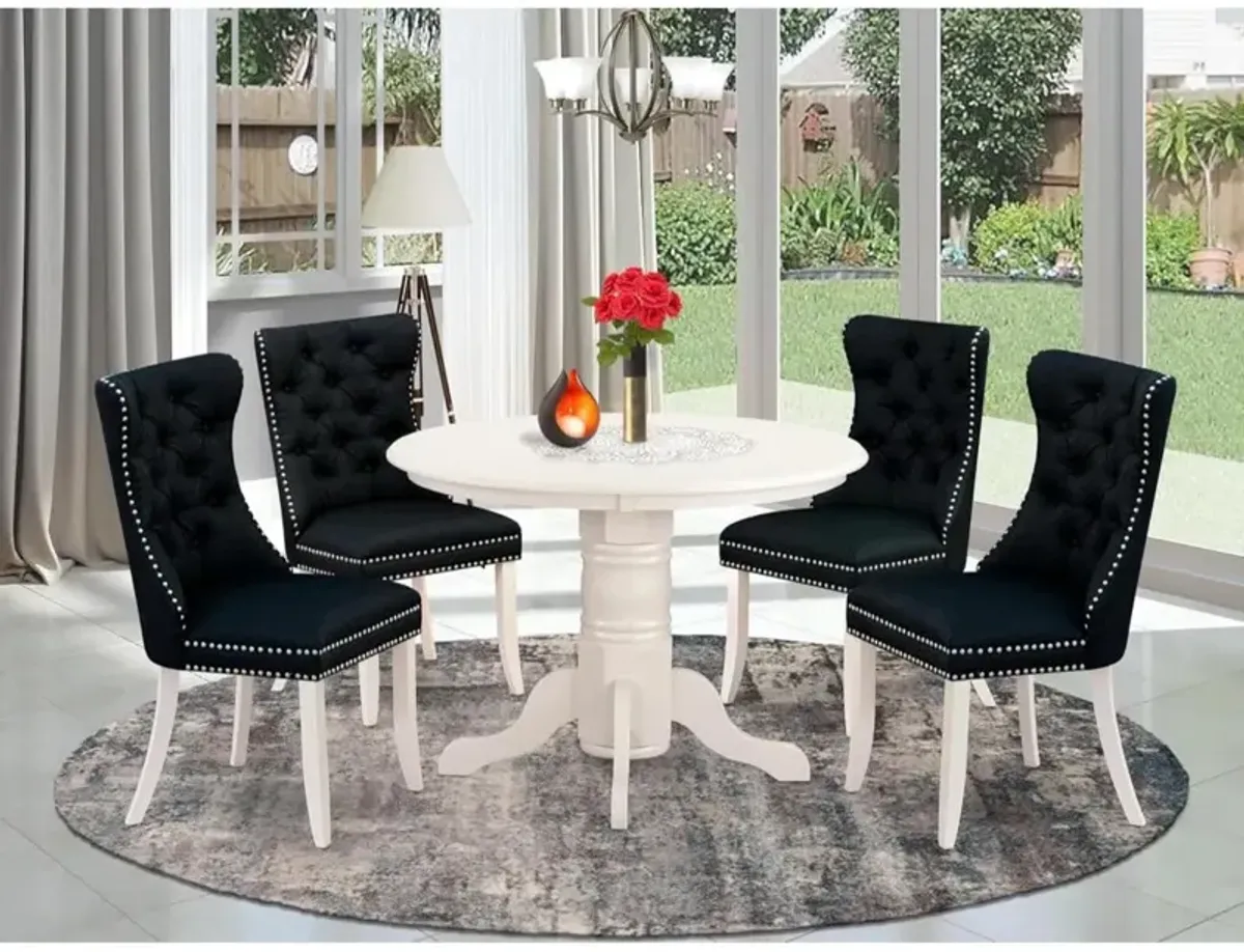 5 Piece Modern Dining Table Set