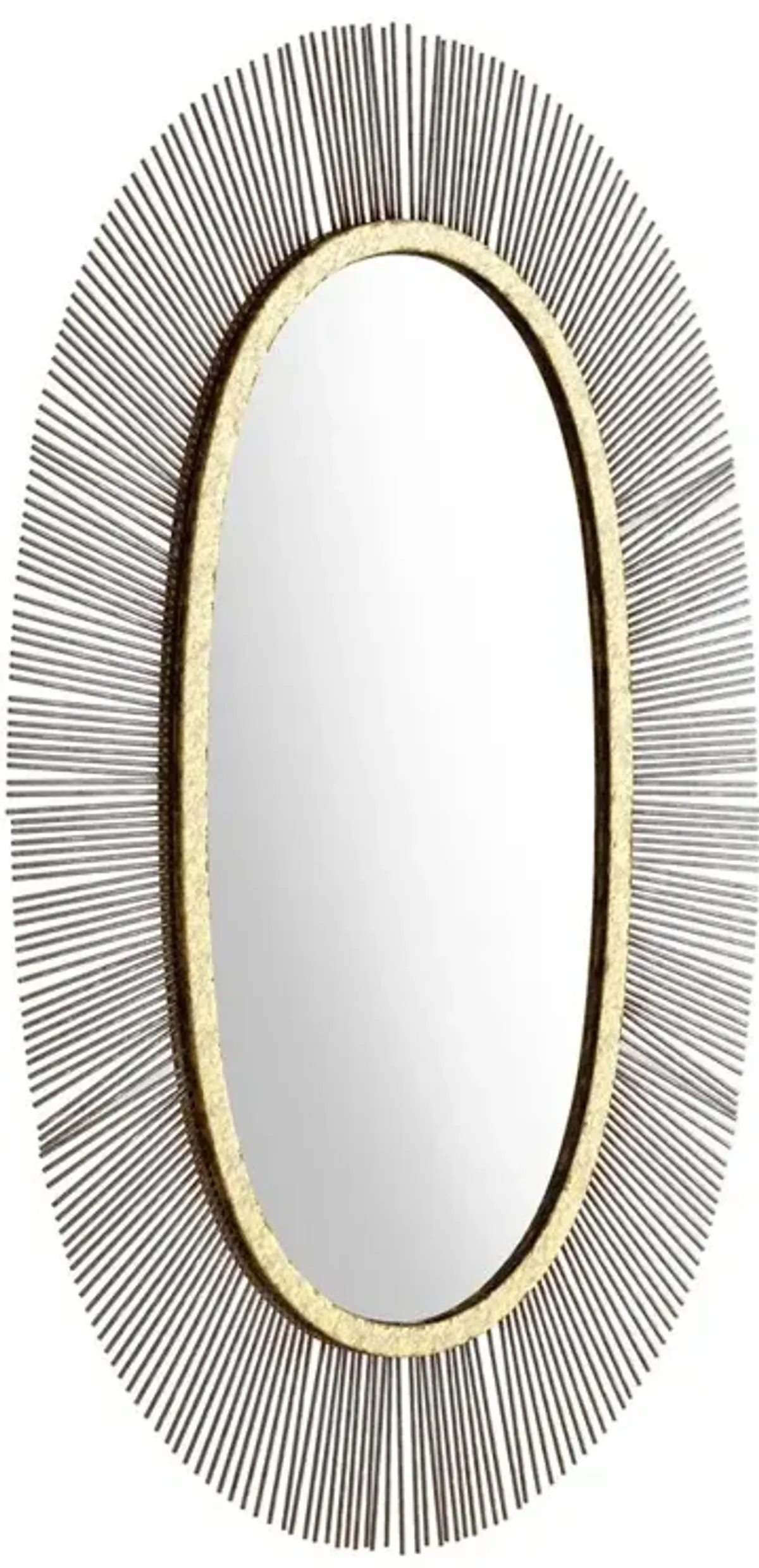 Belen Kox Juju Oval Mirror Black & Gold