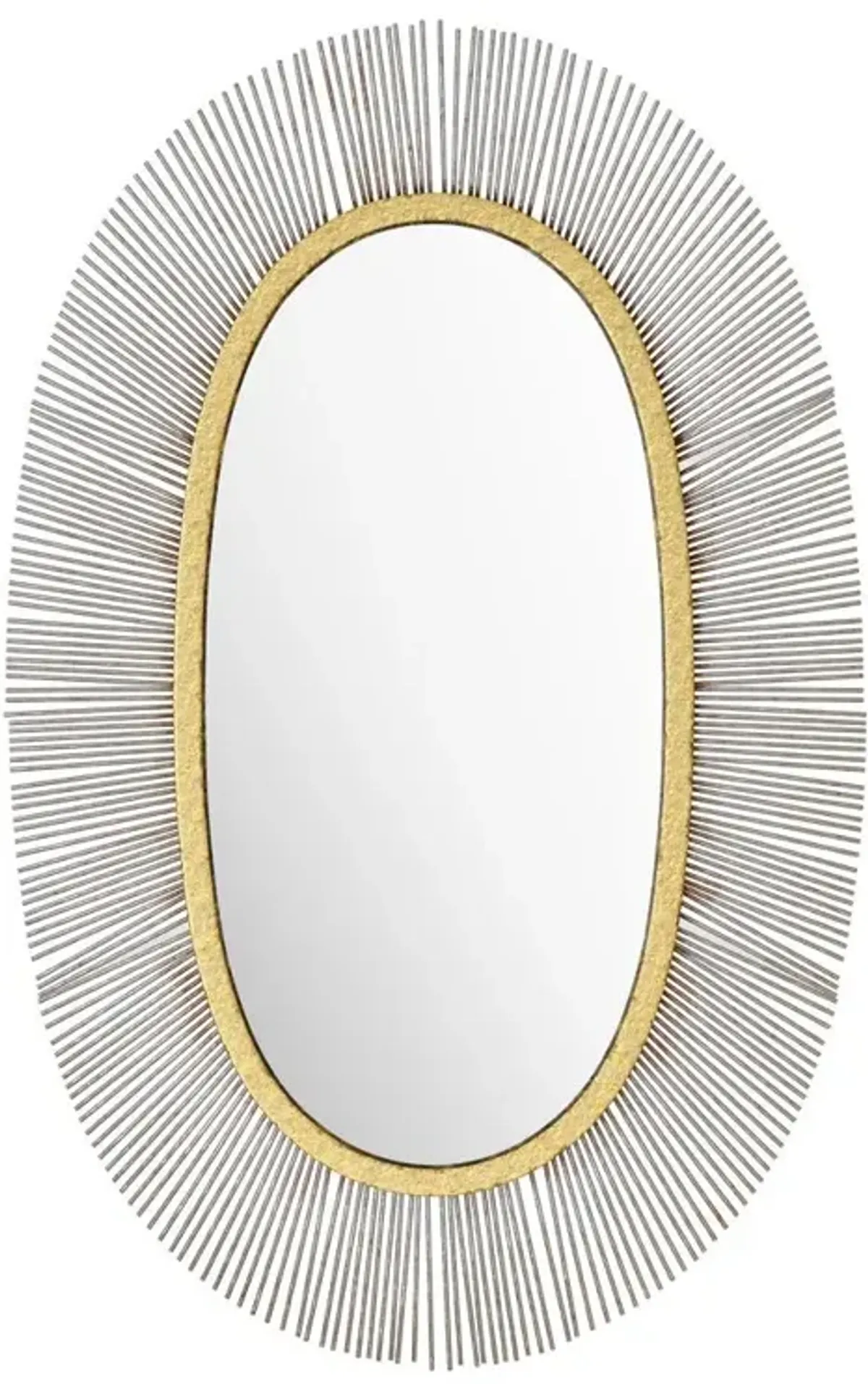 Belen Kox Juju Oval Mirror Black & Gold