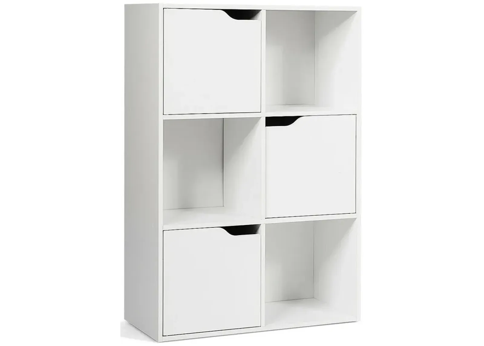 6 Cubes Wood Storage Shelves Organization