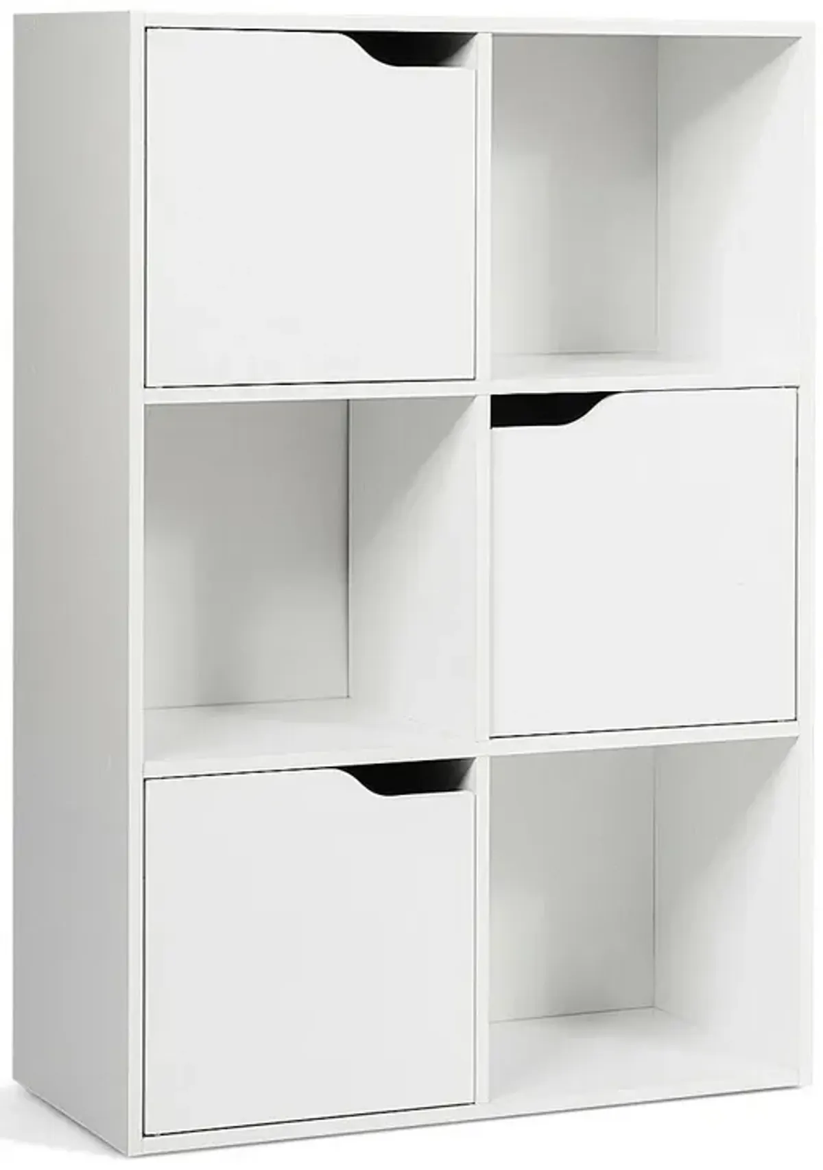 6 Cubes Wood Storage Shelves Organization