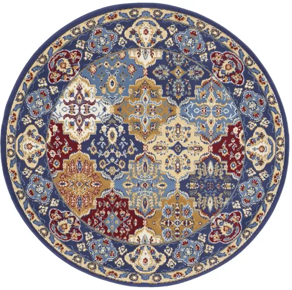 Grafix GRF31 Multicolor 5'3" x Round Rug