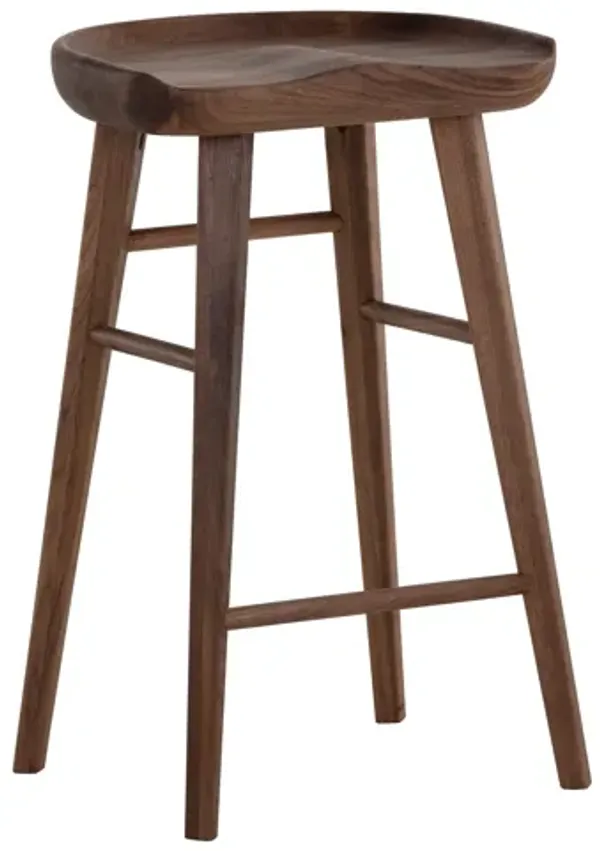 Dominic Walnut Counter Stool