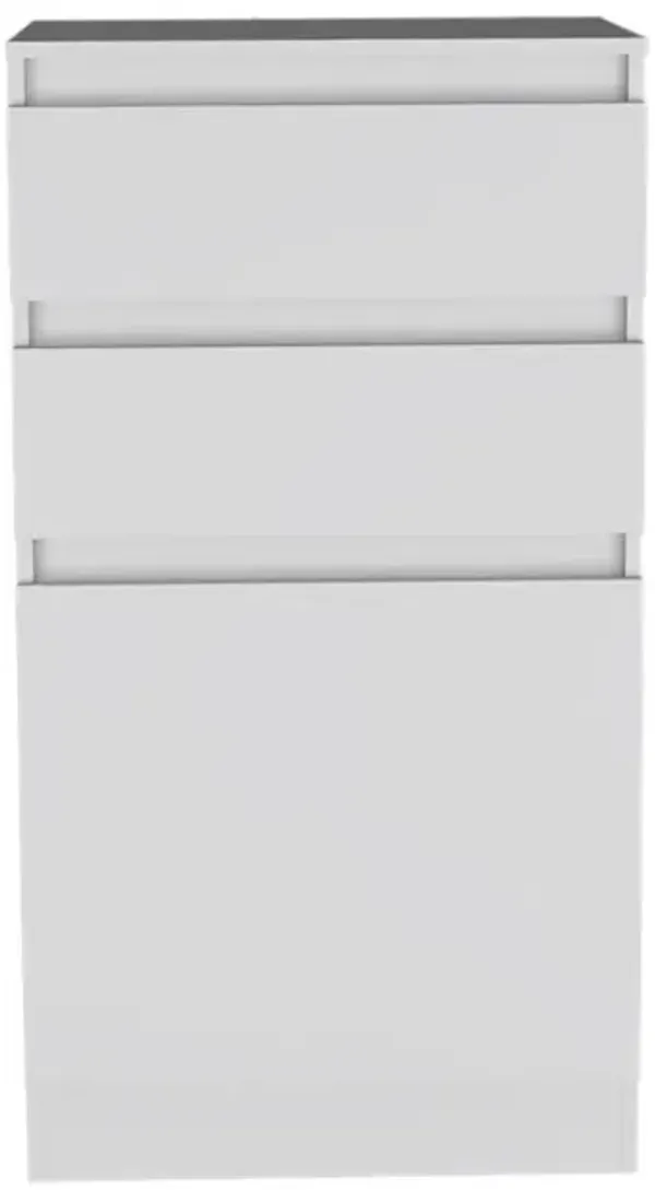 DEPOT E-SHOP Diamond Dresser, Jewelry Box, Mirror, Single Door Cabinet, Two Drawers