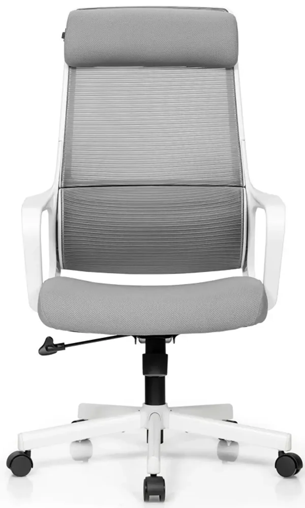 Adjustable Mesh Office Chair with Heating Support Headrest