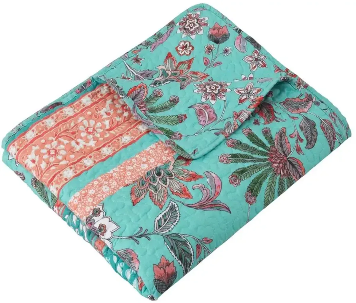 Barefoot Bungalow Audrey Accessory Throw - Turquoise 50x60