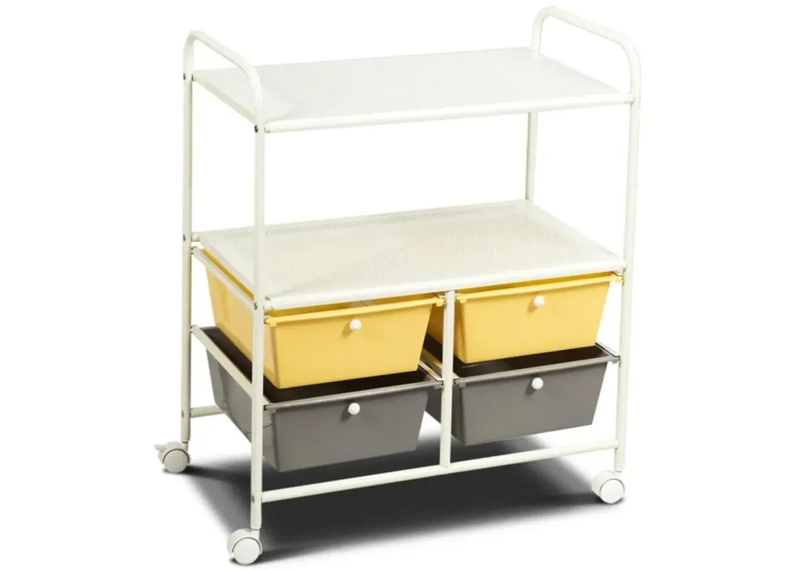 Hivvago 4 Drawers Shelves Rolling Storage Cart Rack