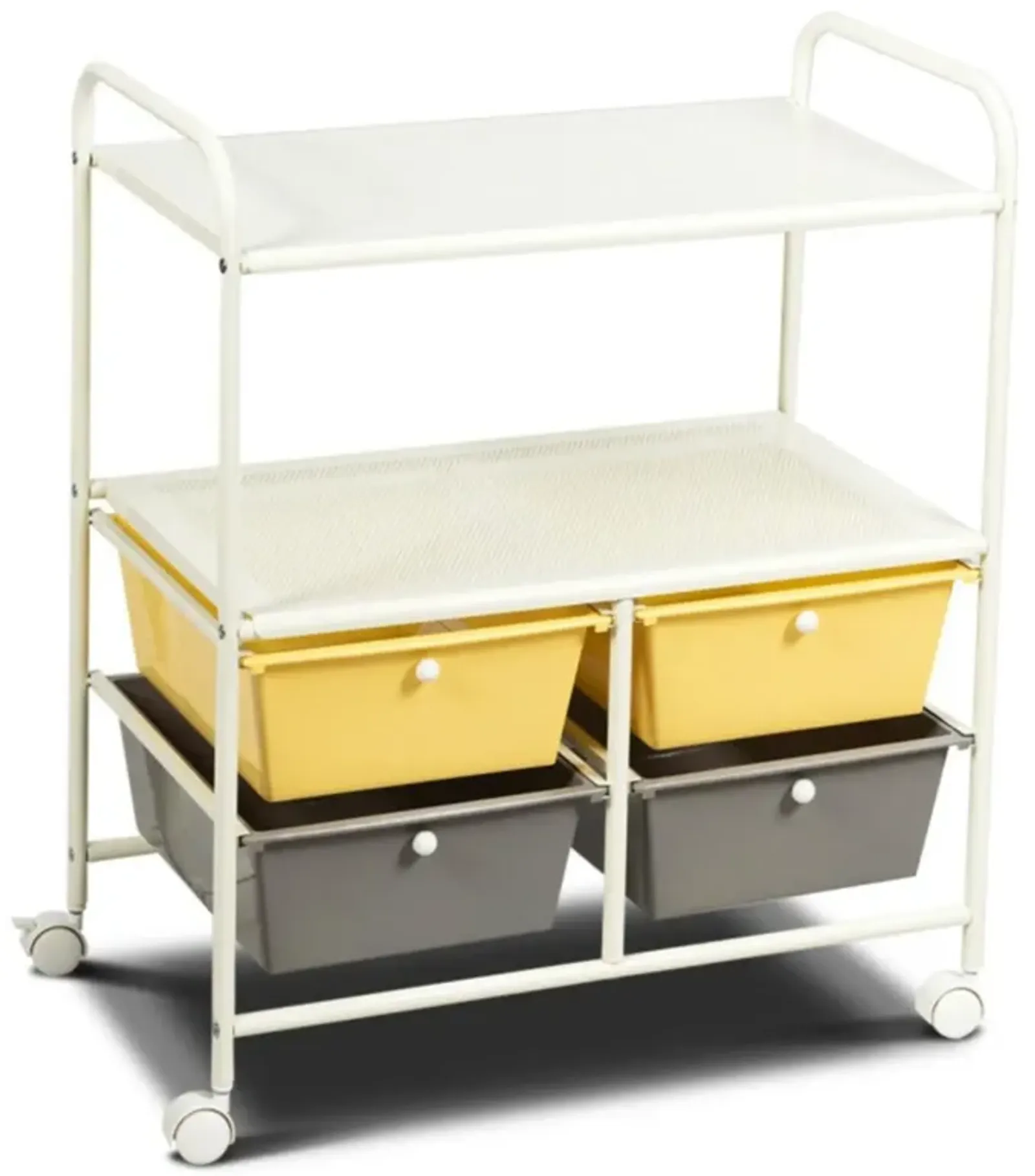 Hivvago 4 Drawers Shelves Rolling Storage Cart Rack