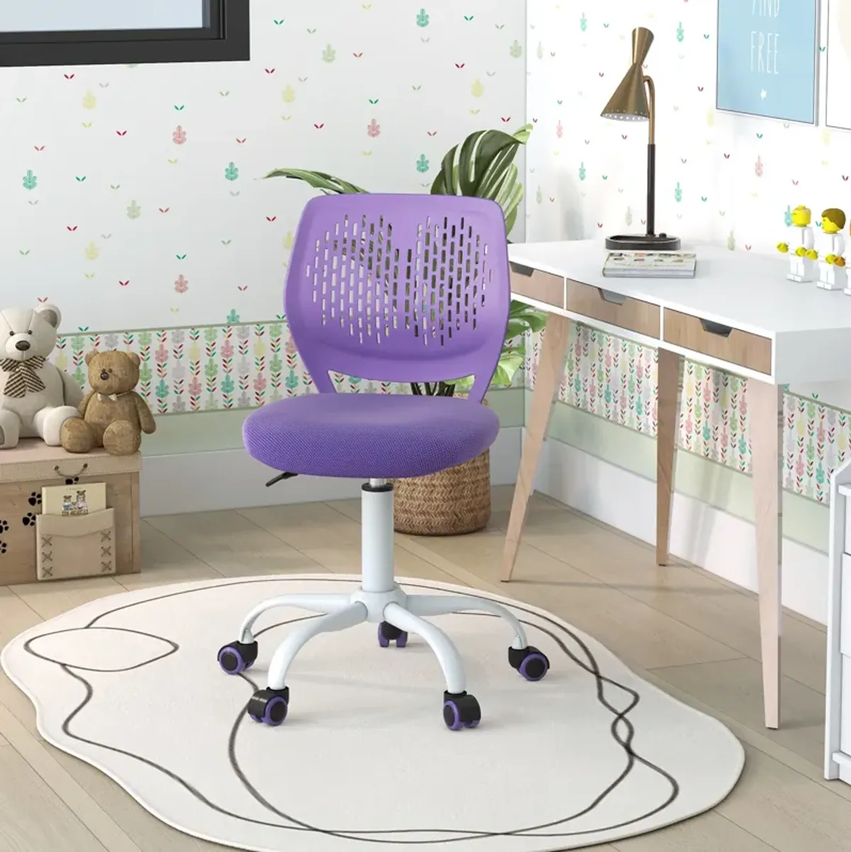 Ergonomic Children Study Chair with Adjustable Height