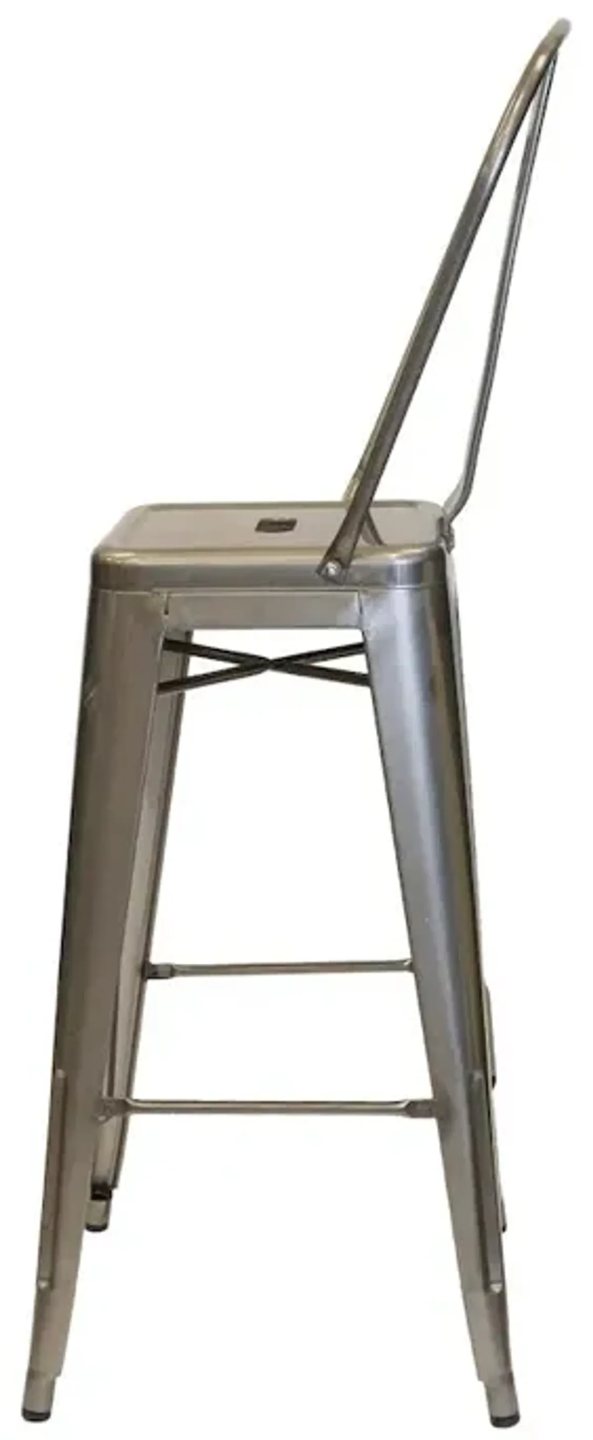 Commerical Seating Products Oscar Gun Metal Dining Bar Stool Chairs