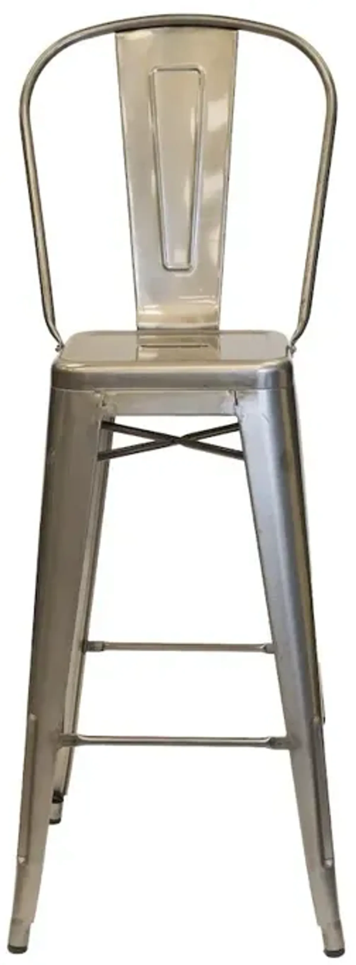 Commerical Seating Products Oscar Gun Metal Dining Bar Stool Chairs