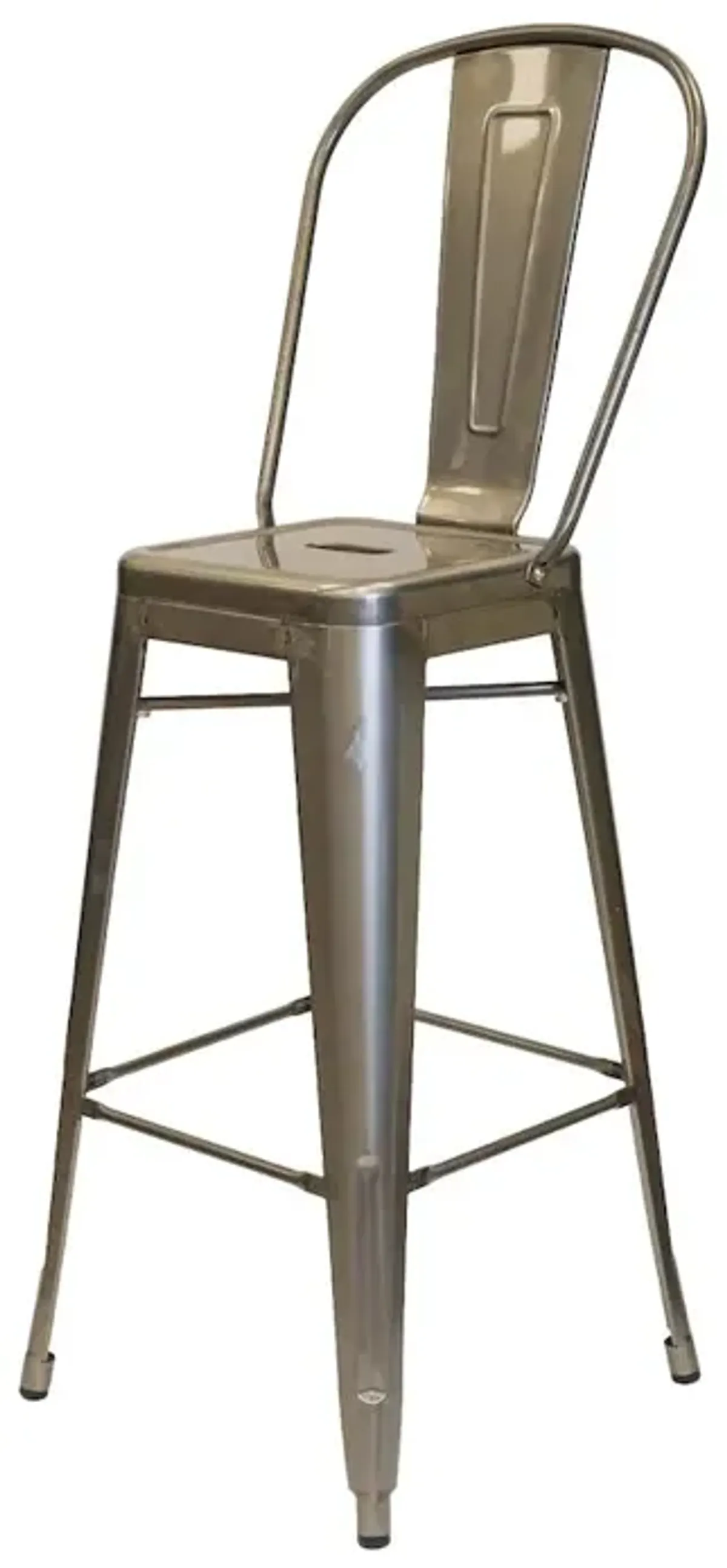 Commerical Seating Products Oscar Gun Metal Dining Bar Stool Chairs