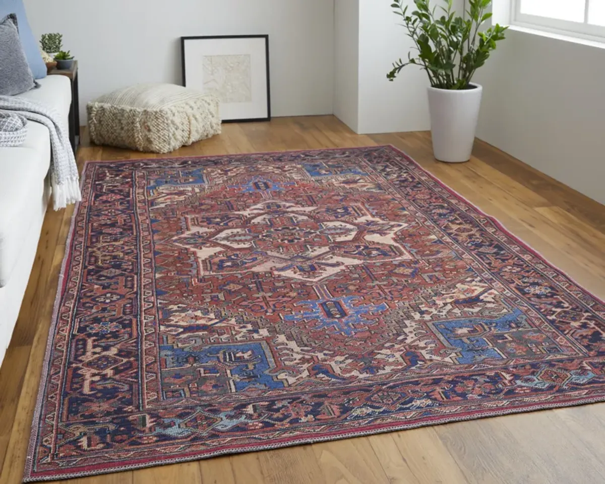 Rawlins 39HHF Red/Tan/Blue 2' x 3' Rug