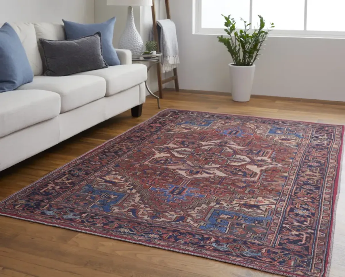 Rawlins 39HHF Red/Tan/Blue 2' x 3' Rug