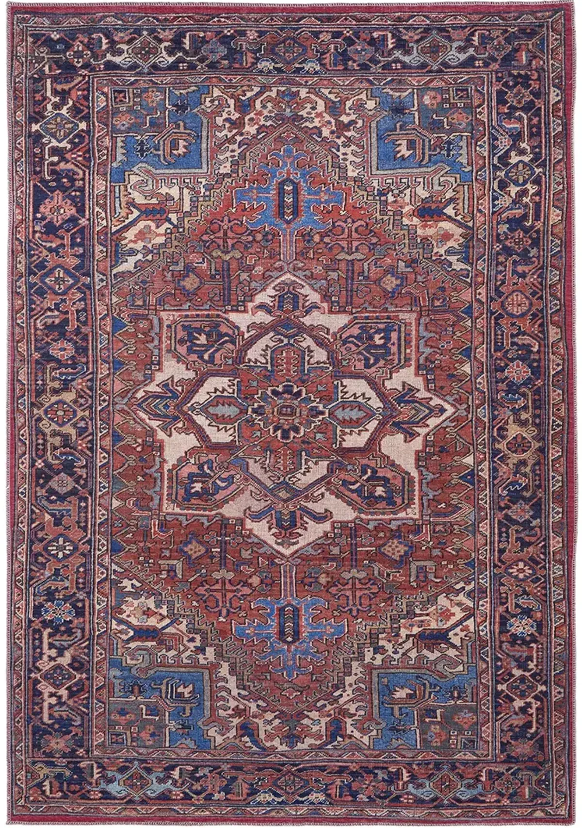 Rawlins 39HHF Red/Tan/Blue 2' x 3' Rug