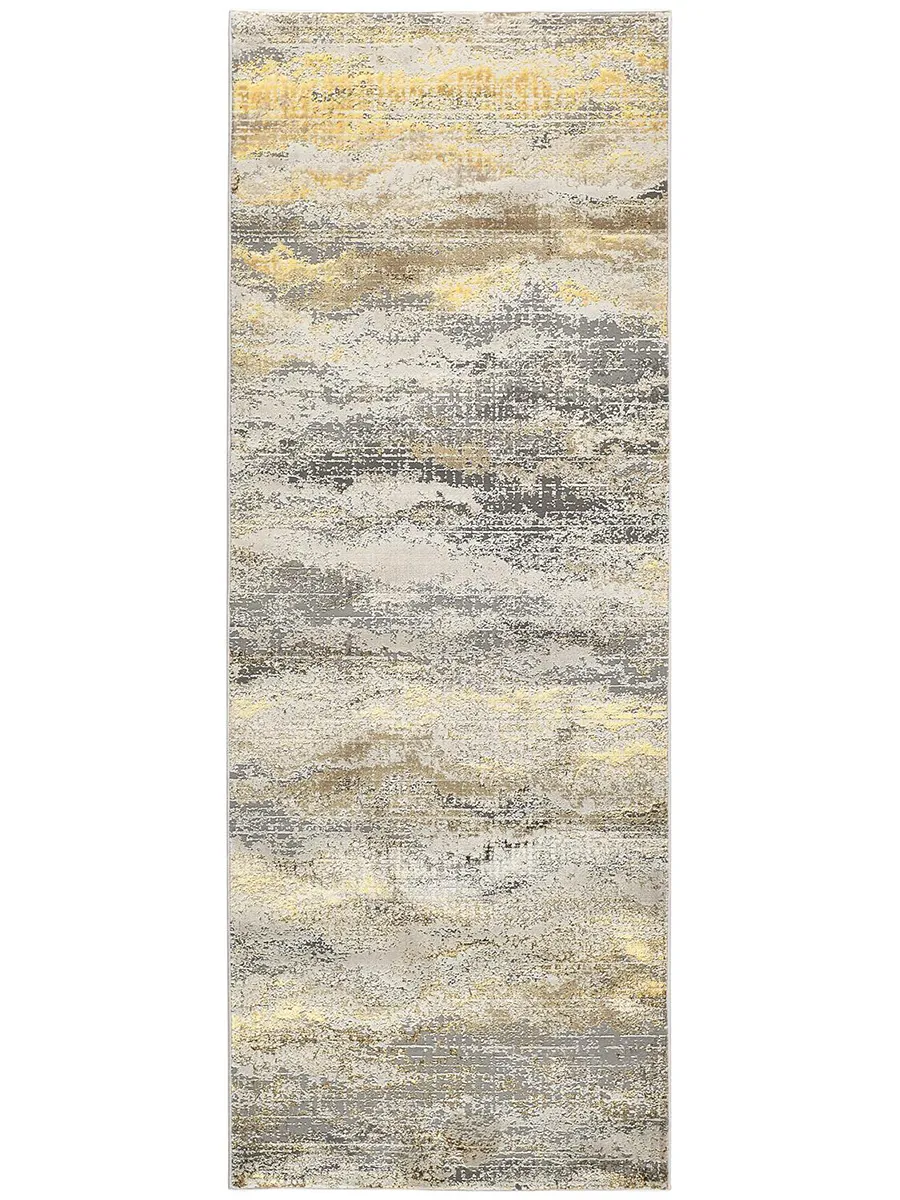 Aura 3735F Gold/Gray/Ivory 2'10" x 7'10" Rug