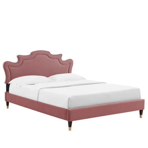Modway - Neena Performance Velvet Queen Bed
