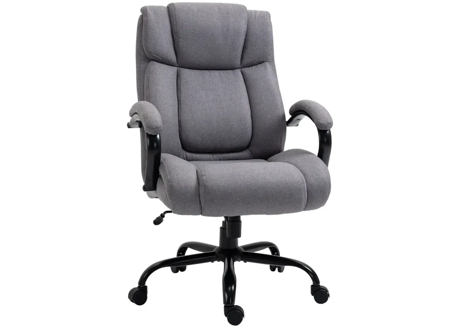 Light Gray Task Chair: Big and Tall Executive Office Chair 484lbs