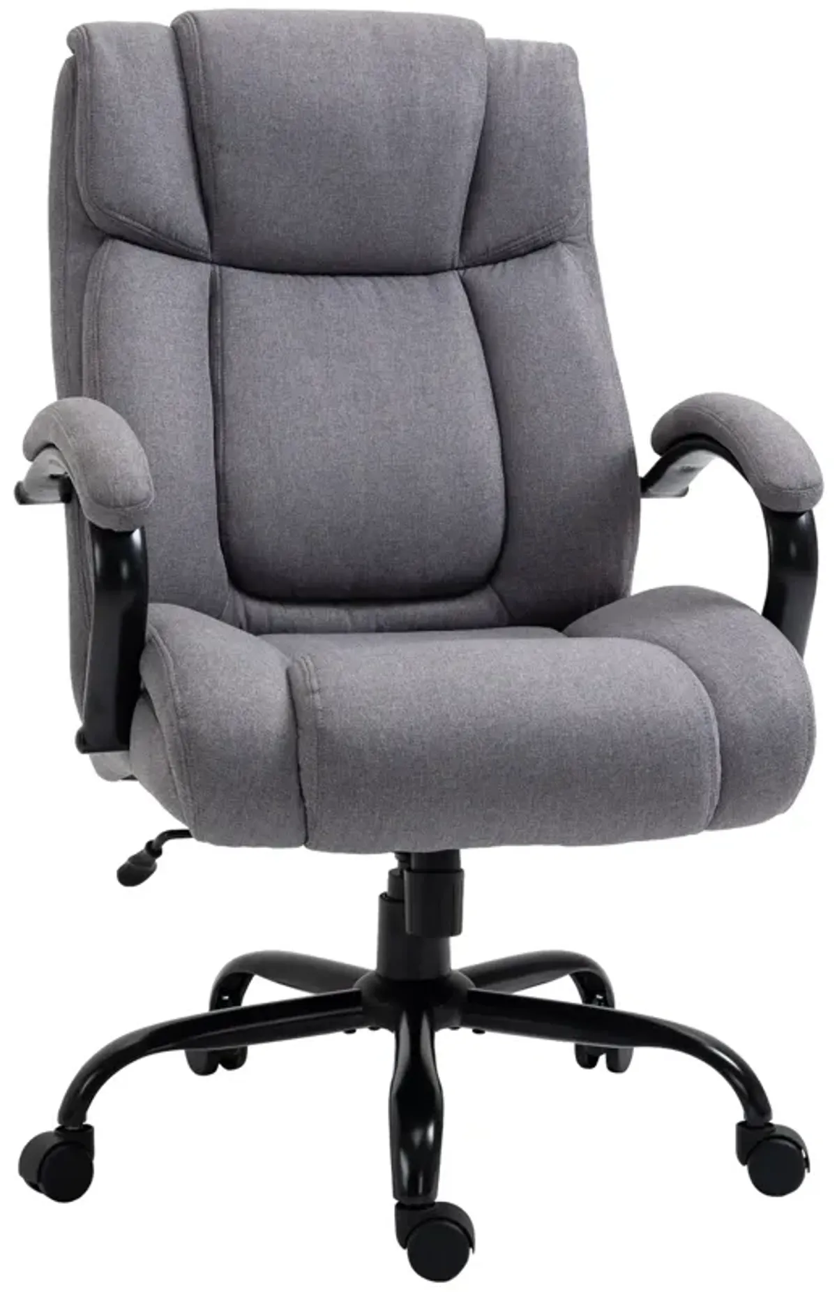 Light Gray Task Chair: Big and Tall Executive Office Chair 484lbs