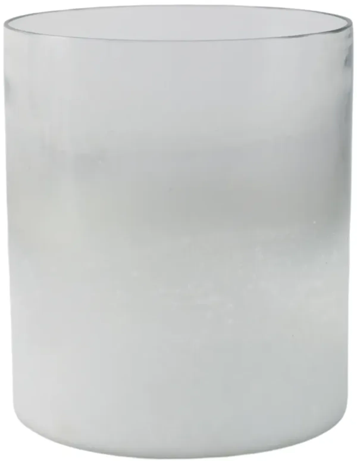 Glass Frosted Candle Holder